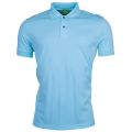 Mens Open Blue C-Firenze S/s Polo Shirt 6616 by BOSS Green from Hurleys