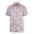 Mens Pink Ozcar Bird Print S/s Shirt 43914 by Ted Baker from Hurleys