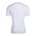 Boss Mens White & Blue Embroidered Logo Lounge S/s Tee Shirt 10695 by BOSS from Hurleys