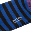 Mens Black Multi Top Stripe Socks 52524 by PS Paul Smith from Hurleys