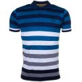 Paul & Shark Mens Blue Assorted Striped Shark Fit S/s Polo Shirt 65010 by Paul And Shark from Hurleys