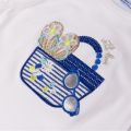 Girls White/Blue Beach Bag Top & Shorts Set 40175 by Mayoral from Hurleys