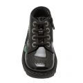 Infant Black Patent Kick Hi Zip Boots (5-12)