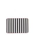 Lulu Guiness Womens Black & Chalk Stripe Cardholder 27789 by Lulu Guinness from Hurleys