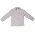 Boys Silver L/s Polo Shirt 14849 by Lacoste from Hurleys
