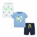 Infant Pale Blue S/s T Shirt, Vest & Shorts Set 58259 by Mayoral from Hurleys
