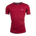 Mens Dark Red Mitchell S/s T Shirt 13803 by Pretty Green from Hurleys