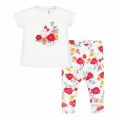 Infant White/Red Bunny & Poppy T Shirt & Leggings Set 58247 by Mayoral from Hurleys