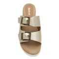 Womens Gold Lola Buckle Sandals 83685 by Barbour from Hurleys