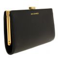 Womens Black Polished Leather Flat Frame Purse 66619 by Lulu Guinness from Hurleys