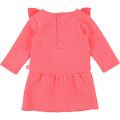 Baby Bright Pink Textured Frill Dress 28457 by Billieblush from Hurleys
