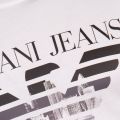 Mens White London Logo S/s Tee Shirt 69579 by Armani Jeans from Hurleys