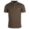 Mens Nettle Oxford Collar S/s Polo Shirt 21199 by Fred Perry from Hurleys