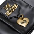 Womens Black Heart Charm Camera Bag 101400 by Love Moschino from Hurleys