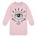 Junior Girls Bubble Pink Gaby Icon Eye Dress 45812 by Kenzo from Hurleys