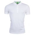 Mens White Paule S/s Polo Shirt 9530 by BOSS from Hurleys