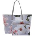 Womens Mid Grey Cecie Chatsworth Bloom Shopper Bag & Purse 22822 by Ted Baker from Hurleys
