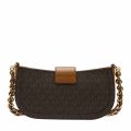 Womens Brown/Acorn Carmen Extra Small Shoulder Pouchette 75018 by Michael Kors from Hurleys
