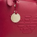 Womens Ruby Red Embossed Eagle Tote Bag 53397 by Emporio Armani from Hurleys