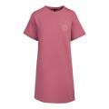 Womens Dusky Pink Gold Foil Logo T Shirt Dress 89799 by Armani Exchange from Hurleys