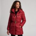 Womens Rhubarb Cross Hooded Quilted Coat 51328 by Barbour International from Hurleys