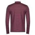 Mens Red Stapleton Stripe L/s Polo Shirt 32673 by Farah from Hurleys