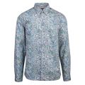 Mens Green Paisley L/s Shirt 57526 by Pretty Green from Hurleys