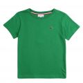 Boys Green Branded S/s T Shirt 85290 by Lacoste from Hurleys