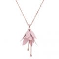 Womens Rose Gold & Baby Pink Fllora Mini Fuschia Pendant Necklace 24491 by Ted Baker from Hurleys