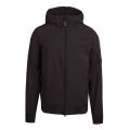 Mens Black Lens Soft Shell Hooded Jacket 84189 by C.P. Company from Hurleys