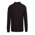 Mens Jet Black Pique L/s Polo Shirt 92910 by MA.STRUM from Hurleys