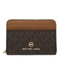 Womens Brown Signature Jet Set Small Zip Around Purse 90874 by Michael Kors from Hurleys