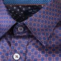 Mens Navy Lennons Geo Printed L/s Shirt 61598 by Ted Baker from Hurleys