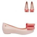 Womens Pink Contrast Ultragirl Dot Bow Shoes