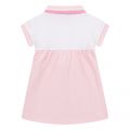 Baby Pale Pink Logo Trim Polo Dress 106315 by BOSS from Hurleys