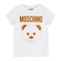 Boys Optical White Embroidered Toy S/s T Shirt 47361 by Moschino from Hurleys