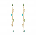 Womens Gold/Green Craysha Crystal Vine Earrings 86054 by Ted Baker from Hurleys