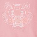 Girls Light Pink Iconic Tiger JG Sweat Top 30763 by Kenzo from Hurleys