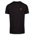Anglomania Mens Black Boxy Small Embroidered Logo S/s T Shirt 36371 by Vivienne Westwood from Hurleys