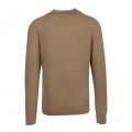 Mens Warm Stone Classic Crew Knitted Jumper 92296 by Fred Perry from Hurleys