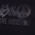 Mens Black Love & Peace Sweat Top 17901 by Love Moschino from Hurleys