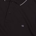 Mens Black Soft Tipped S/s Polo Shirt 52156 by Calvin Klein from Hurleys
