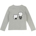Girls Medium Karl & Cat L/s T Shirt 13334 by Karl Lagerfeld Kids from Hurleys