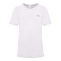 Casual Womens White Tesolid S/s T Shirt 56863 by BOSS from Hurleys