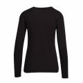 Womens Black Branded L/s T Shirt 78519 by Emporio Armani Bodywear from Hurleys