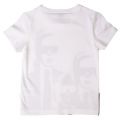 Boys White Karl Print S/s Tee Shirt