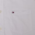 Mens Bright White Stretch Poplin S/s Shirt 39167 by Tommy Hilfiger from Hurleys