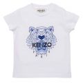 Baby White/Blue Core Tiger S/s T Shirt 95964 by Kenzo from Hurleys