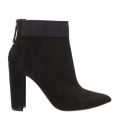 Womens Black Prenom Logo Suede Heel Boots 50292 by Ted Baker from Hurleys