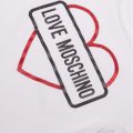 Womens Optical White Logo Heart S/s T Shirt 39428 by Love Moschino from Hurleys